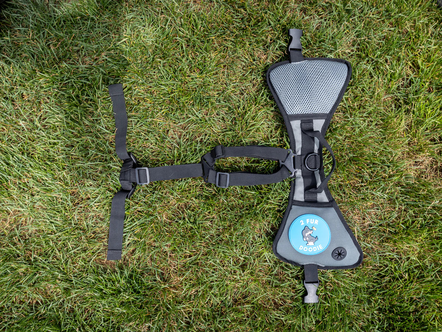 All-in-One Dog Harness: The Poop Saddle - Bag Dispenser & Essential Pocket