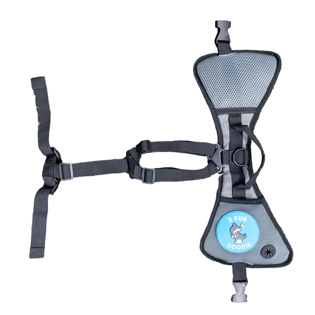 All-in-One Dog Harness: The Poop Saddle - Bag Dispenser